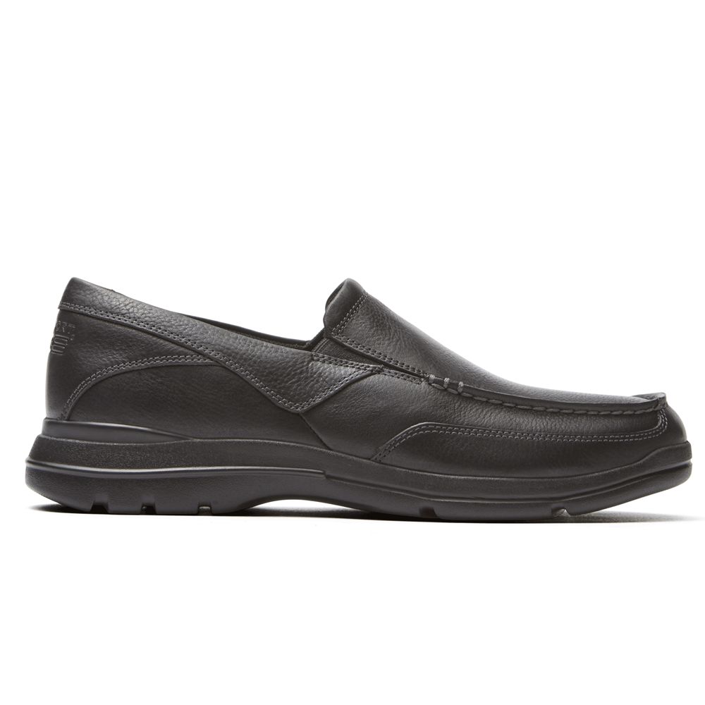 Rockport Junction Point - Mens Slip-Ons - Black - NZ (KGY-950763)